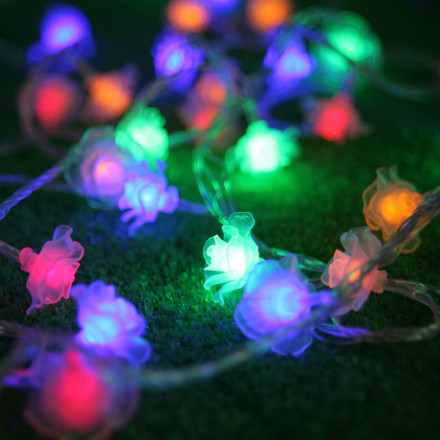Электрогирлянда LED (шарики сосульки звездочки цветочки мишки)