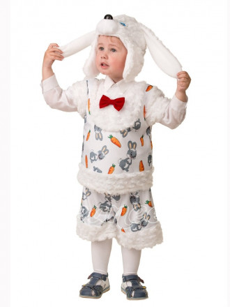 Карнавальный костюм &quot;Зайчонок Плутишка&quot;, 26 размер, рост 98-104 см.